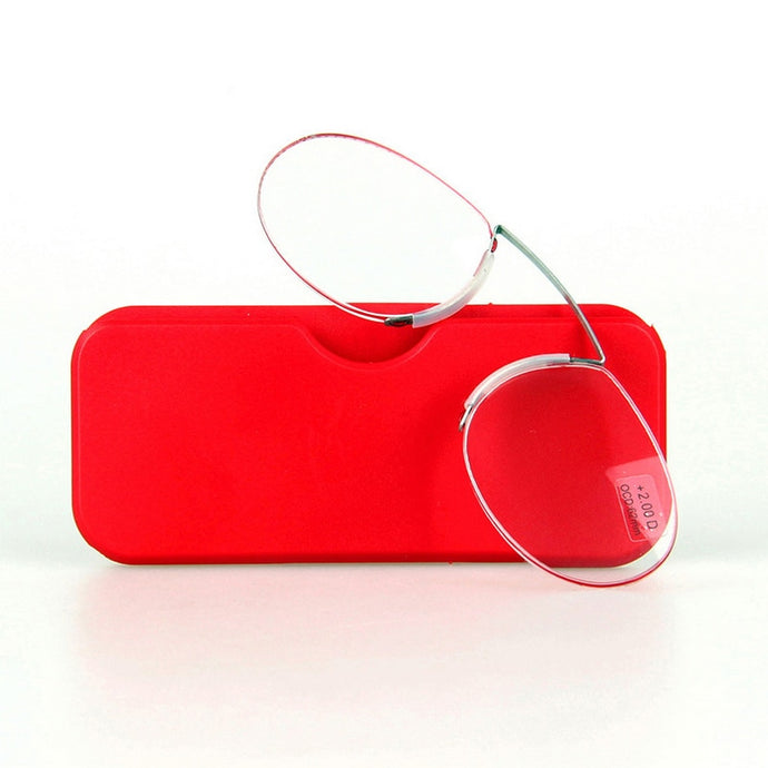 Mayitr 1pc Portable Pocket Nose Reading Glasses